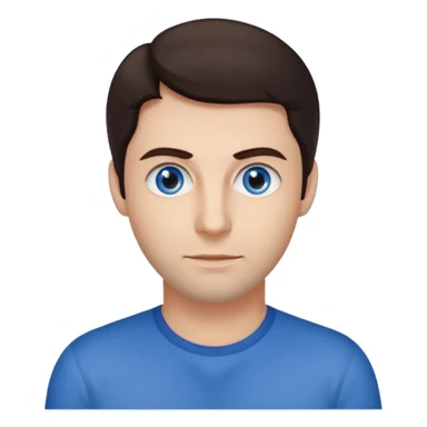 Tony Ward (b.1963) with dark brown hair sticker