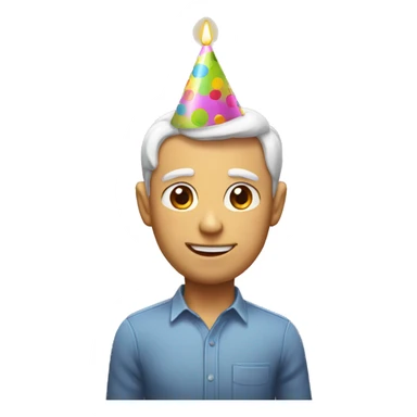 Birthday present with party pooper sticker