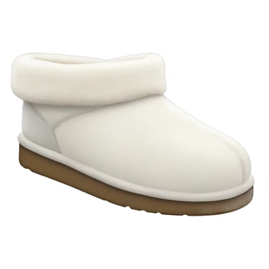 white UGG slippers frontal view sticker