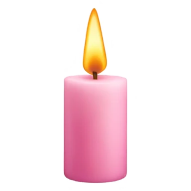 light pink candle sticker