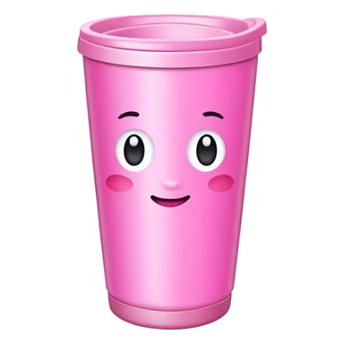 Pink tumbler  sticker