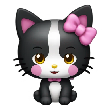 kuromi hello kitty sticker