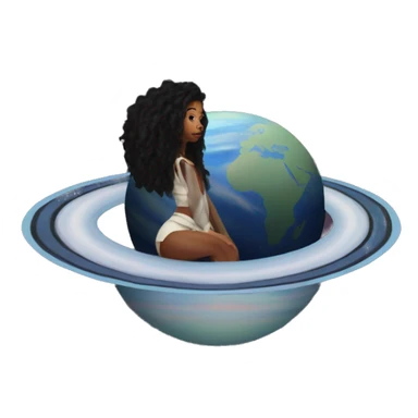 SZA on Saturn sticker