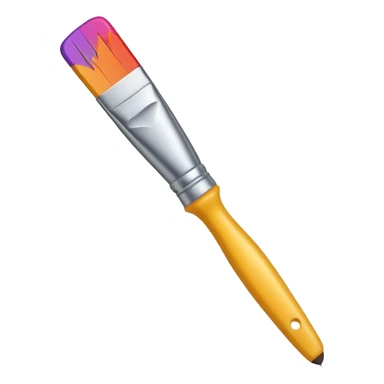editing icon with brush sticker