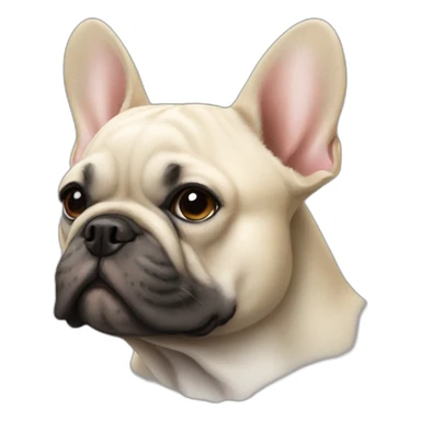 dog French Bulldog in profile sticker