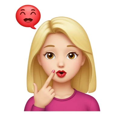 Girl Blowing kiss emoji to guy  sticker