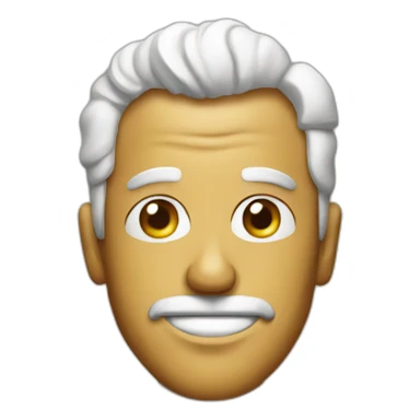 Man made of popcorn sticker