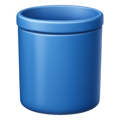 Blue container sticker