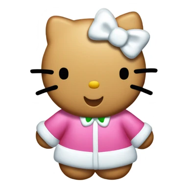 Hello kitty galleta navidad  sticker