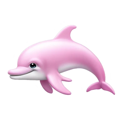 Pastel-pink-colors-dolphin sticker