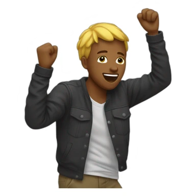 Emoji qui fait un dab sticker