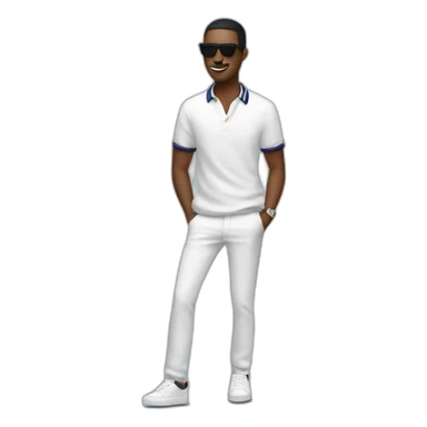 Guy using black lacoste in baile funk sticker