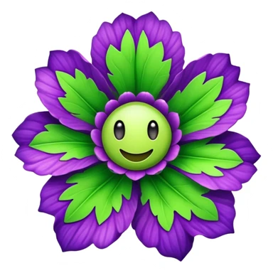 Carnivorous flower sticker