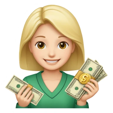 😛 with money around it sticker