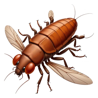 cockroach on plane  sticker