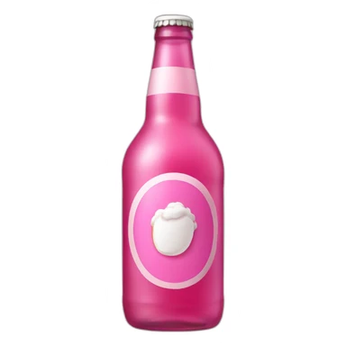 Pink Bottle beer sticker