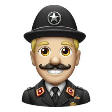 Adolf Hitler clown nice sticker
