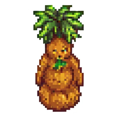 pixel art ginger root sticker