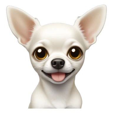 Small white chihuahua  sticker