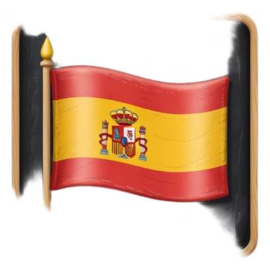 chalkboard with the flag of Spain sticker