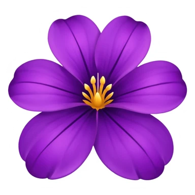 violet flower sticker