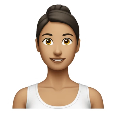 Pilates brunette girl sticker