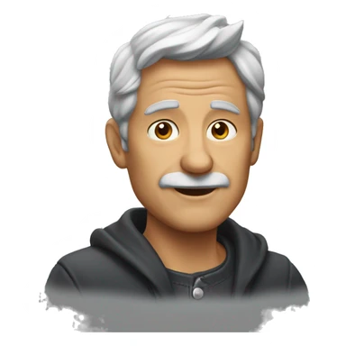 Homme chauve 60 ans  sticker
