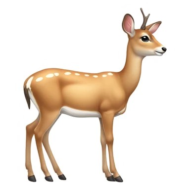 A doe with a bow  sticker