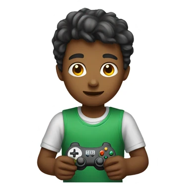 Boy playing video game  sticker