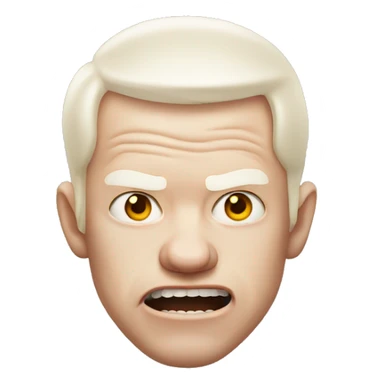 Albino dude being mad sticker