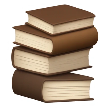 stack of books with brown aesthetic colors sticker