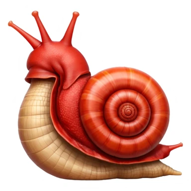 snail with "anatomical heart" as shell sticker