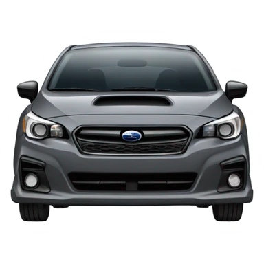 Dark Grey subaru impreza hatchback sticker