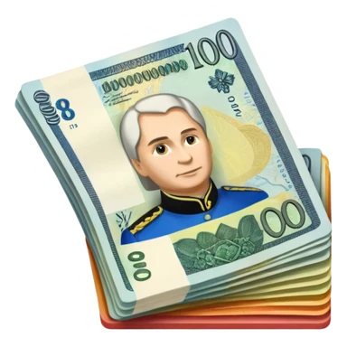 100 russian rubles sticker