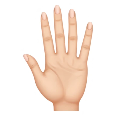 A hand that raises its first three fingers  sticker