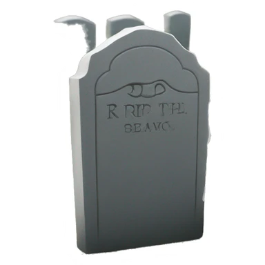 Rip headstone  sticker