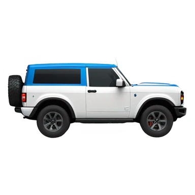 2022 ford bronco blue side profile sticker