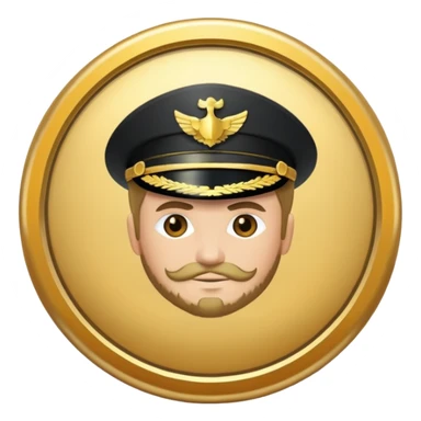 captain insignia sticker