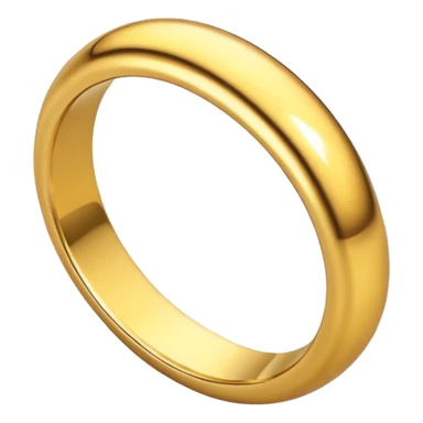 Anneau doré simple sticker