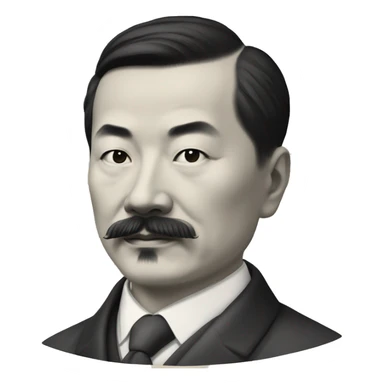 Lu Xun (1881-1936), one of the earliest and best-known modern Chinese writers sticker