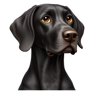 Black German short haired pointer sticker