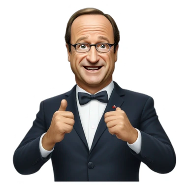 Président Hollande qui fait caca sticker