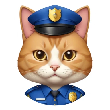 Cat that’s a cop sticker