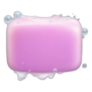 bar of soap covering in bubbles sticker
