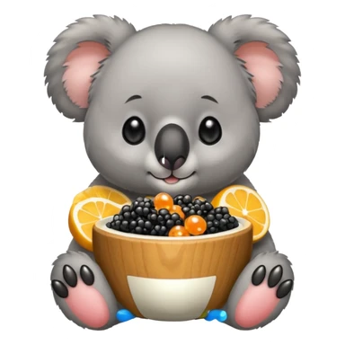 Koala eating caviar sticker