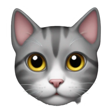 Un gato kawai gótico sticker