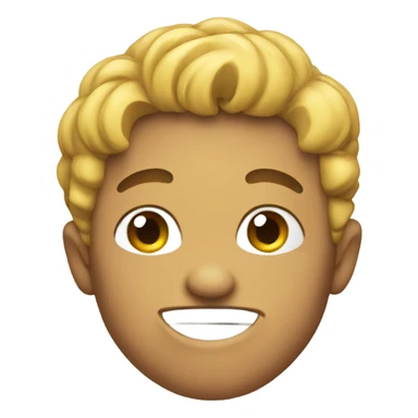 Smirk biting finger sticker