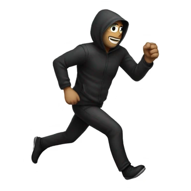 thief running sticker