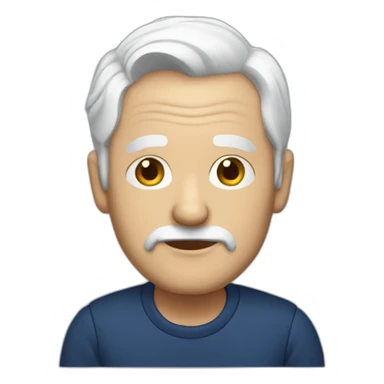 old white men dark blue outfit sticker