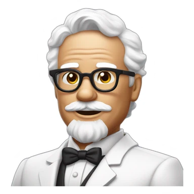 Colonel Sanders sticker